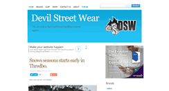 Desktop Screenshot of devilstreetwear.com