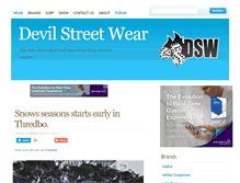 Tablet Screenshot of devilstreetwear.com